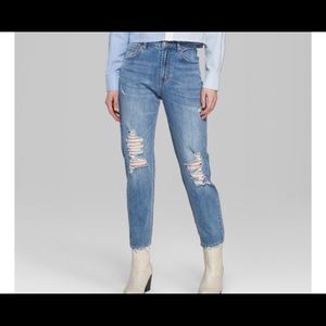 Wild Fable High Rise Distressed Jeans size 8